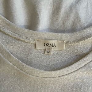 Ozma raw silk tee / natural / medium